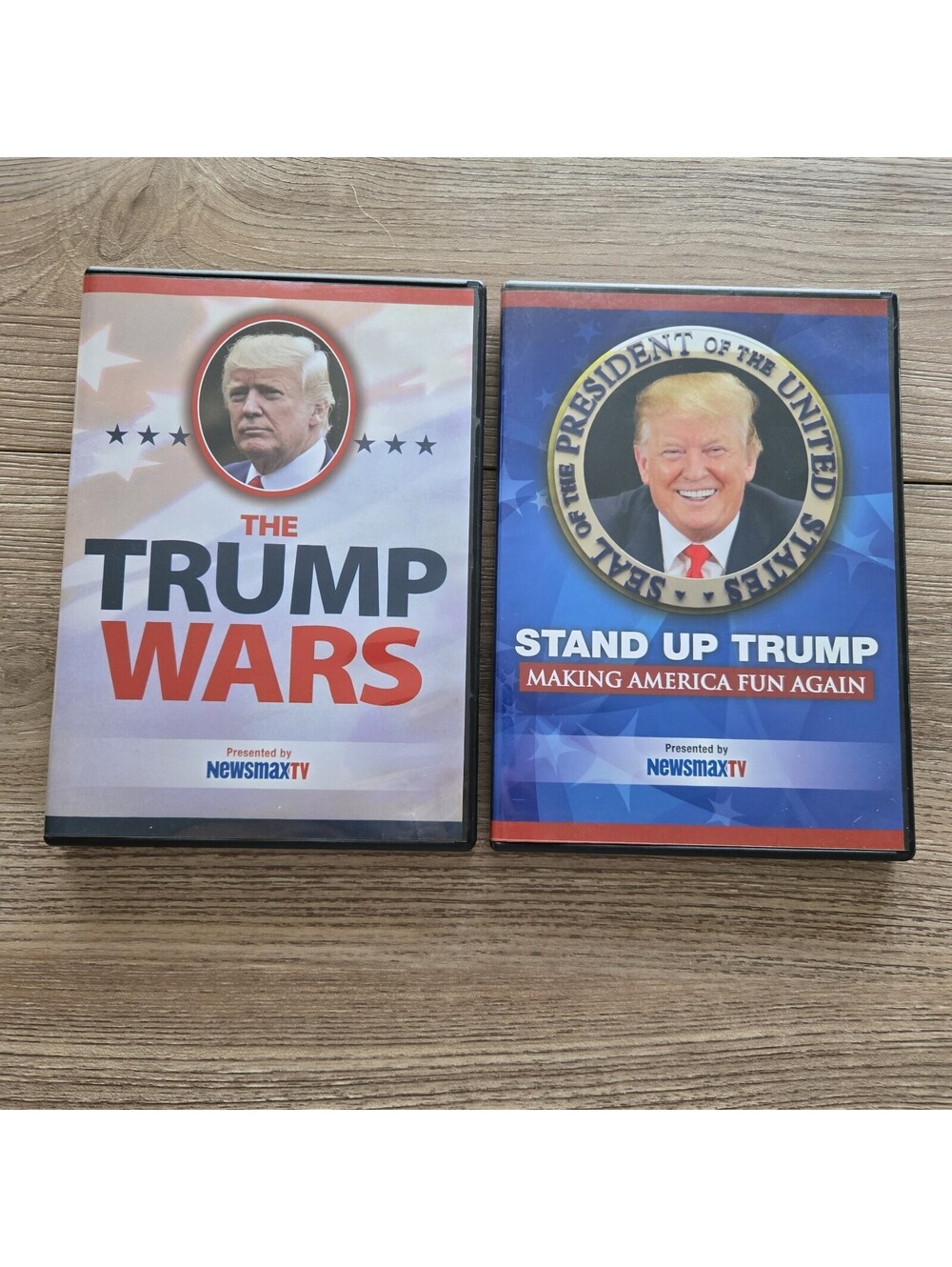 Donald Trump 2-DVD LOT: The Trump Wars + Stand Up Trump Newsmax TV Politics
